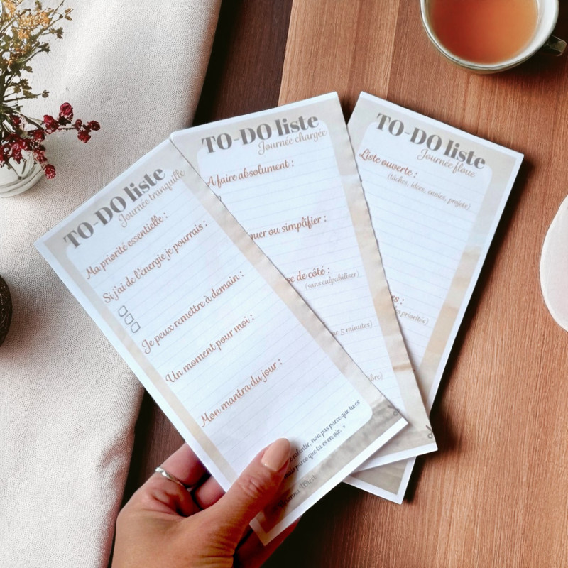 To-do liste bienveillante à imprimer pour organiser sa journée