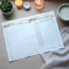 Fiche budget cadeaux de Noël à imprimer pour organiser les fêtes