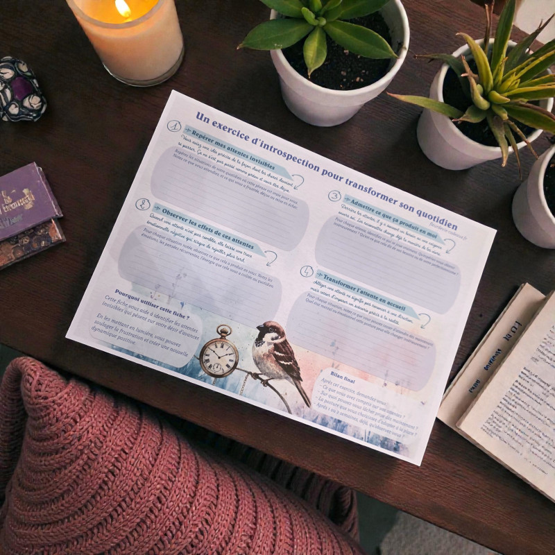 Fiche pour observer et transformer ses attentes au quotidien