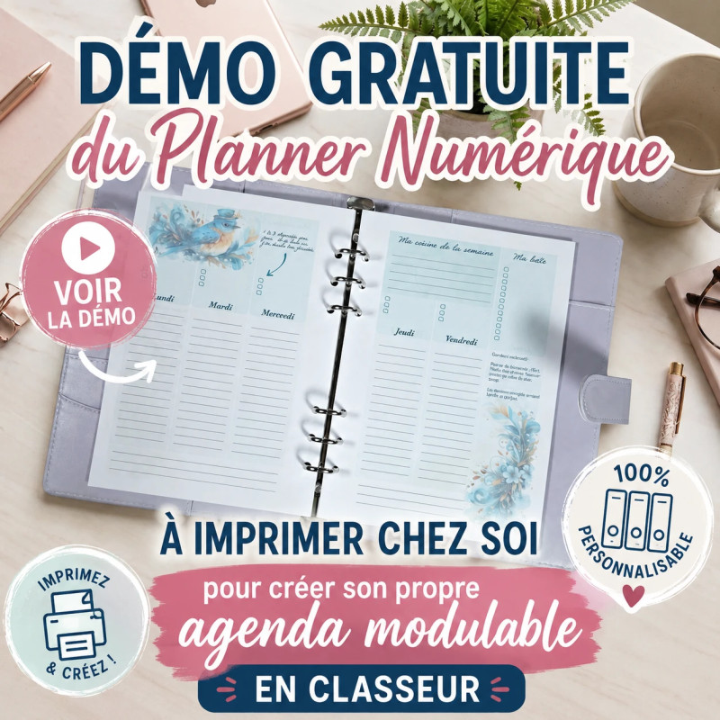 Agenda A5 gratuit à télécharger et imprimer