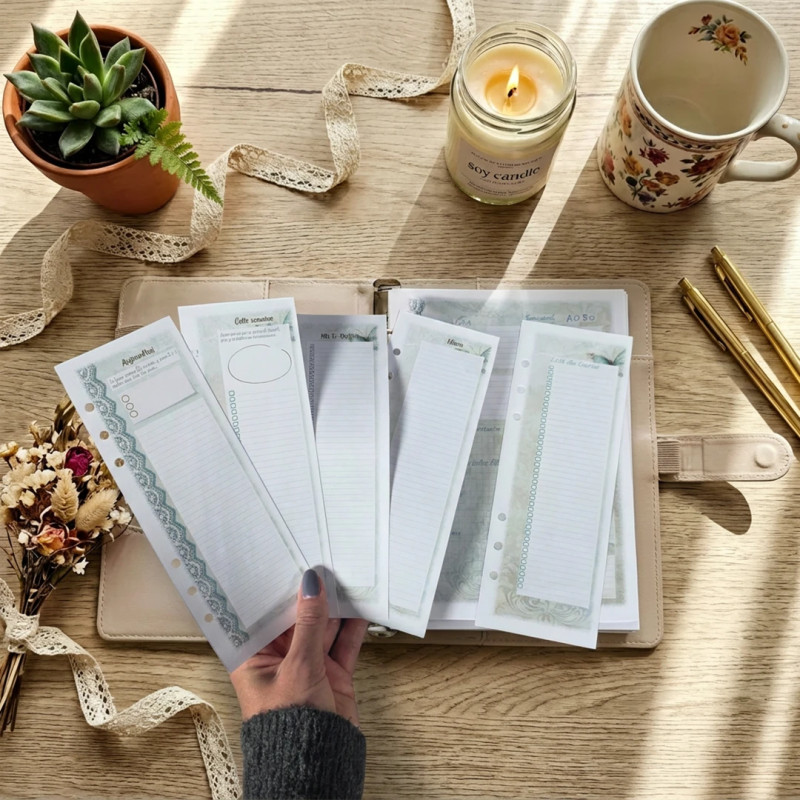 Inserts To-do listes et courses détachables