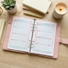Planner imprimable femme Jardin Romantique | PDF A5 non daté