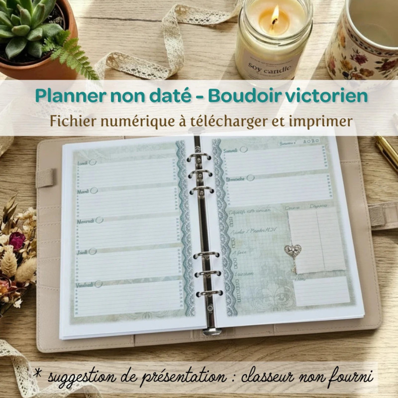 Planner Boudoir Victorien