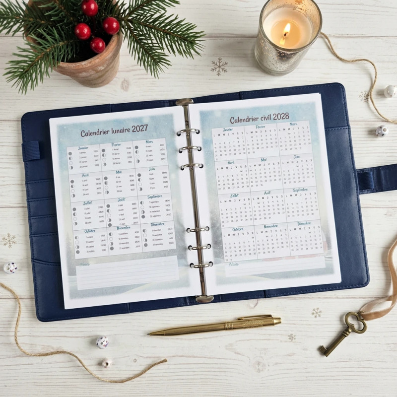 Calendriers civils et lunaires à vie