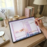 Onglets en haut pour naviguer dans toutes les pages du mois