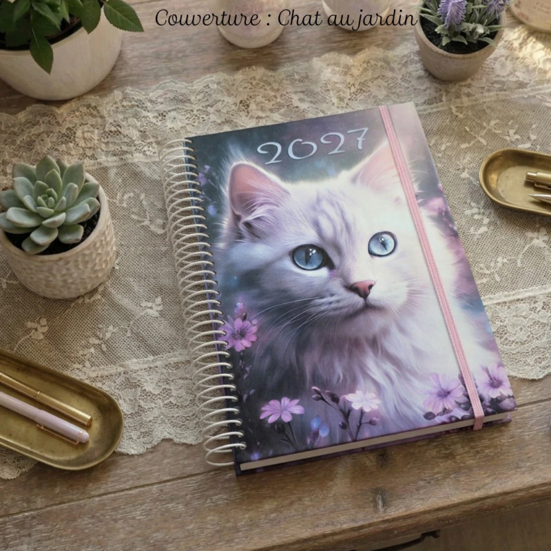 Couverture : le chat au jardin