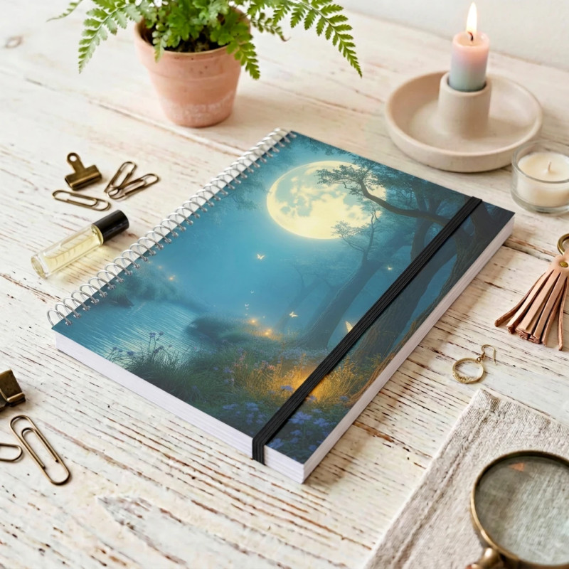 Couverture : la lune enchantée