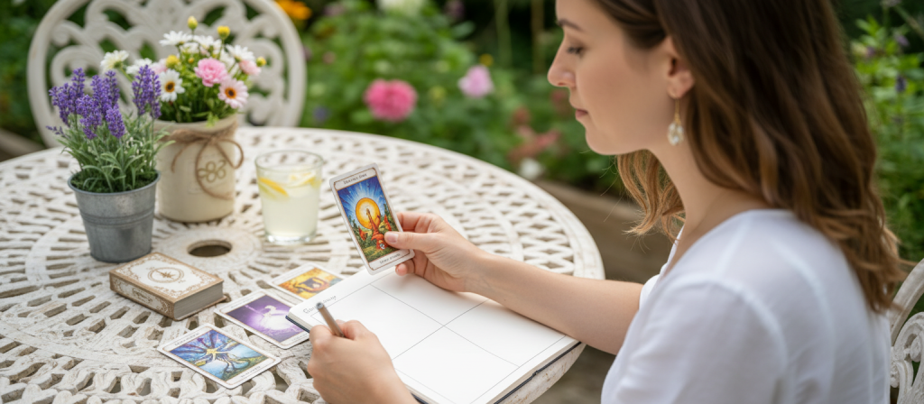 Suivre ses progrès en cartomancie avec un journal de suivi