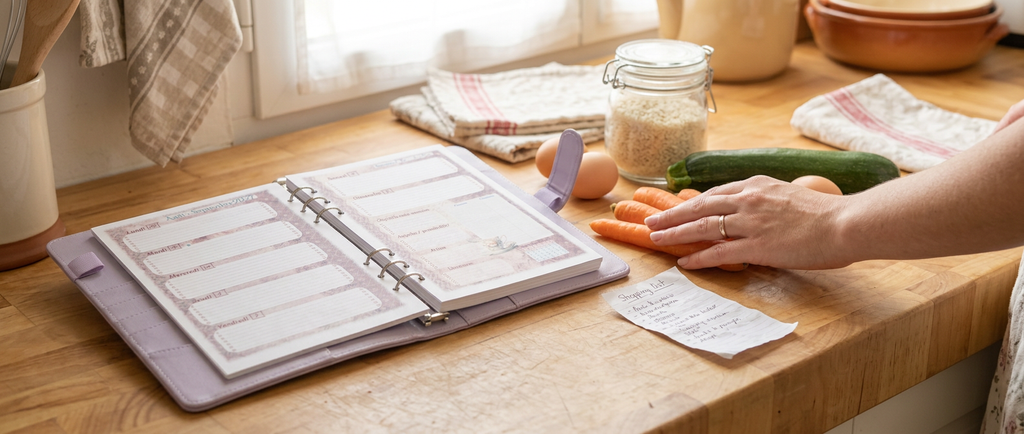 Garder ses recettes préférées dans son planificateur non daté