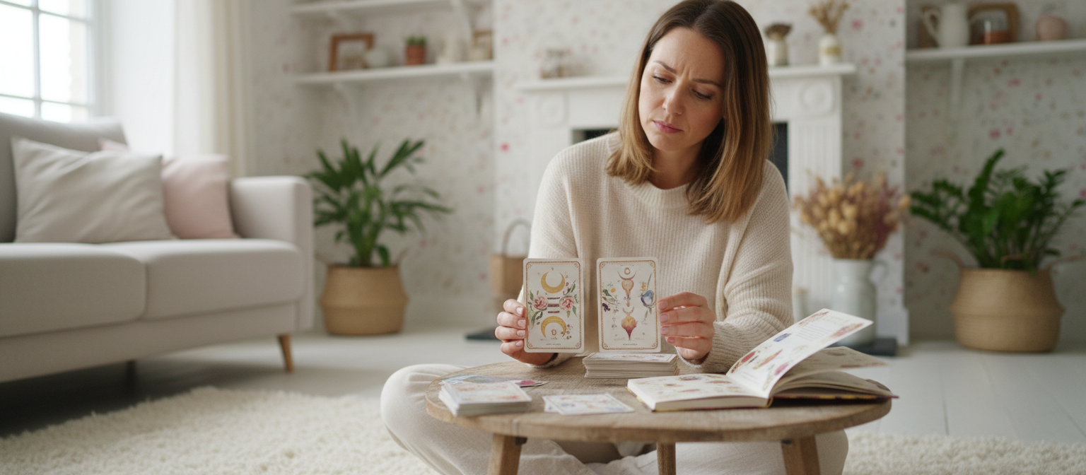 Une méthode simple en 2 cartes pour apprendre à comprendre les cartes oracles