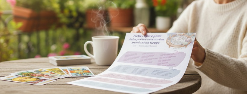 Goodie : pdf gratuit significations des cartes du tarot et du lenormand en 1 fiche pratique